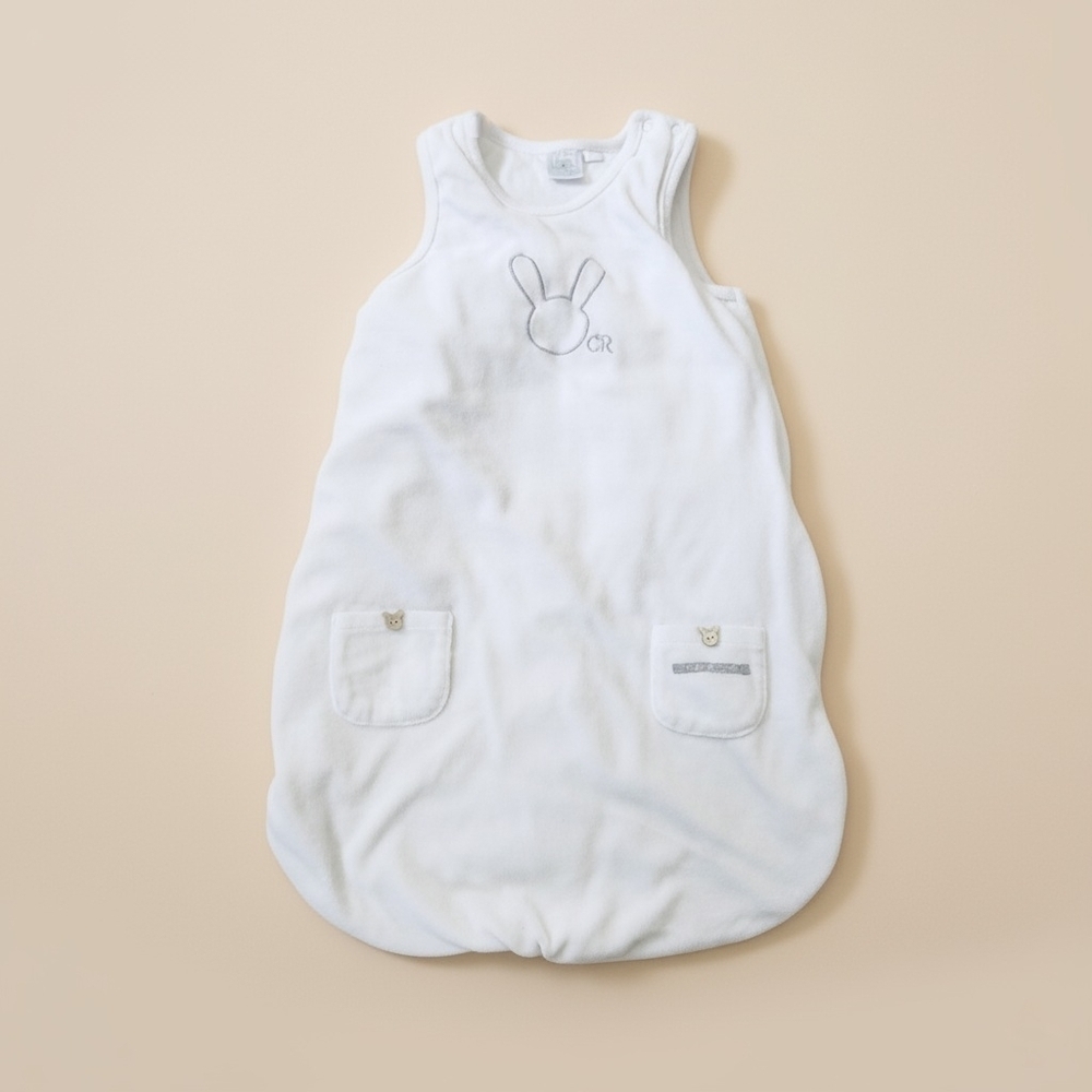 Cadet Rousselle TOG 2 Neutral French Sleep Sack Bag Baby Embroidered 0-6 mths